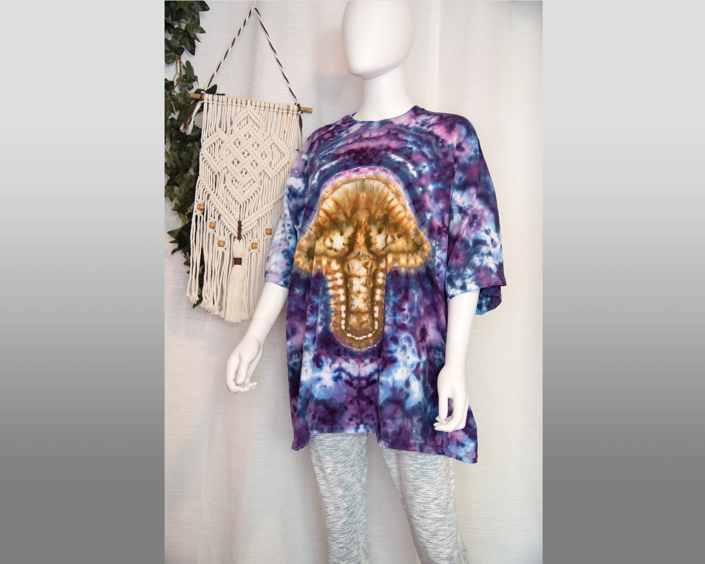 3XL (adult) - T-Shirt - Mushroom Pattern