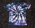 Youth (Size M) T-shirt - Purple Blue Spiral