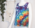 Women's Tank Top - Large - Purple with Rainbow Mandala