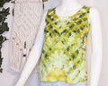 Women's Tank Top - Small - Green Stripes