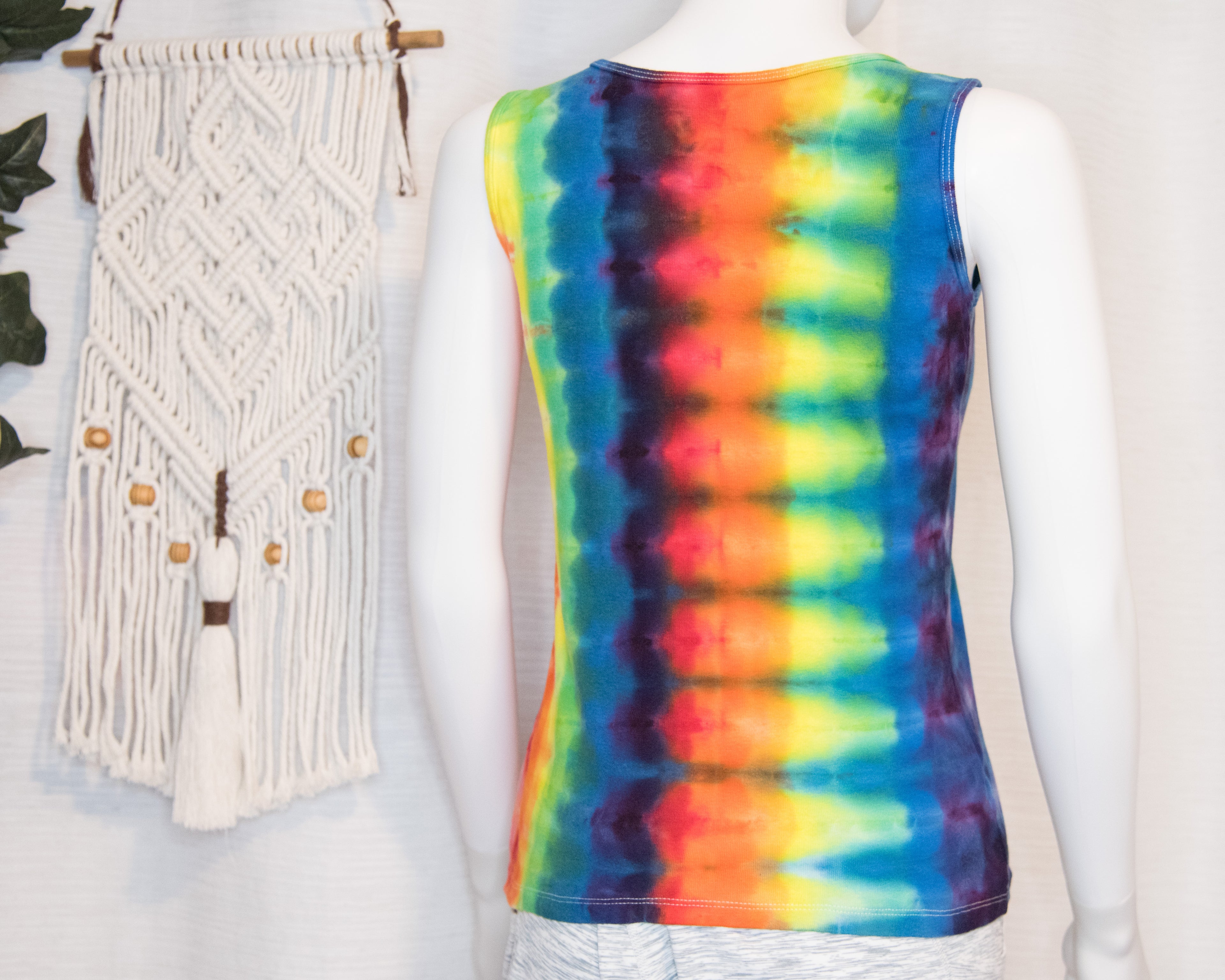 Women's Tank Top - Small - Rainbow Stripes