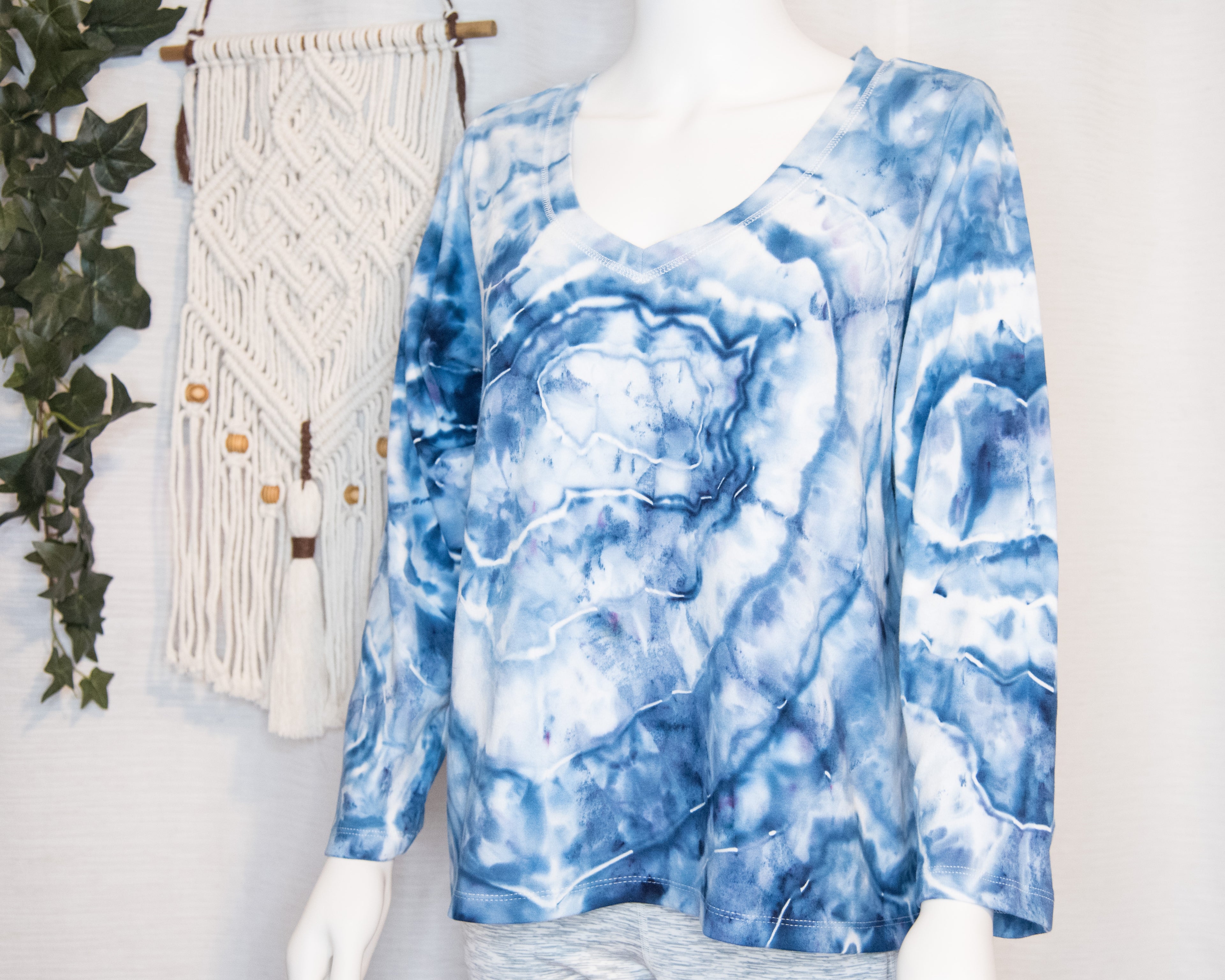 Women's Plus Sized Top - 18/20W - Blue Geode