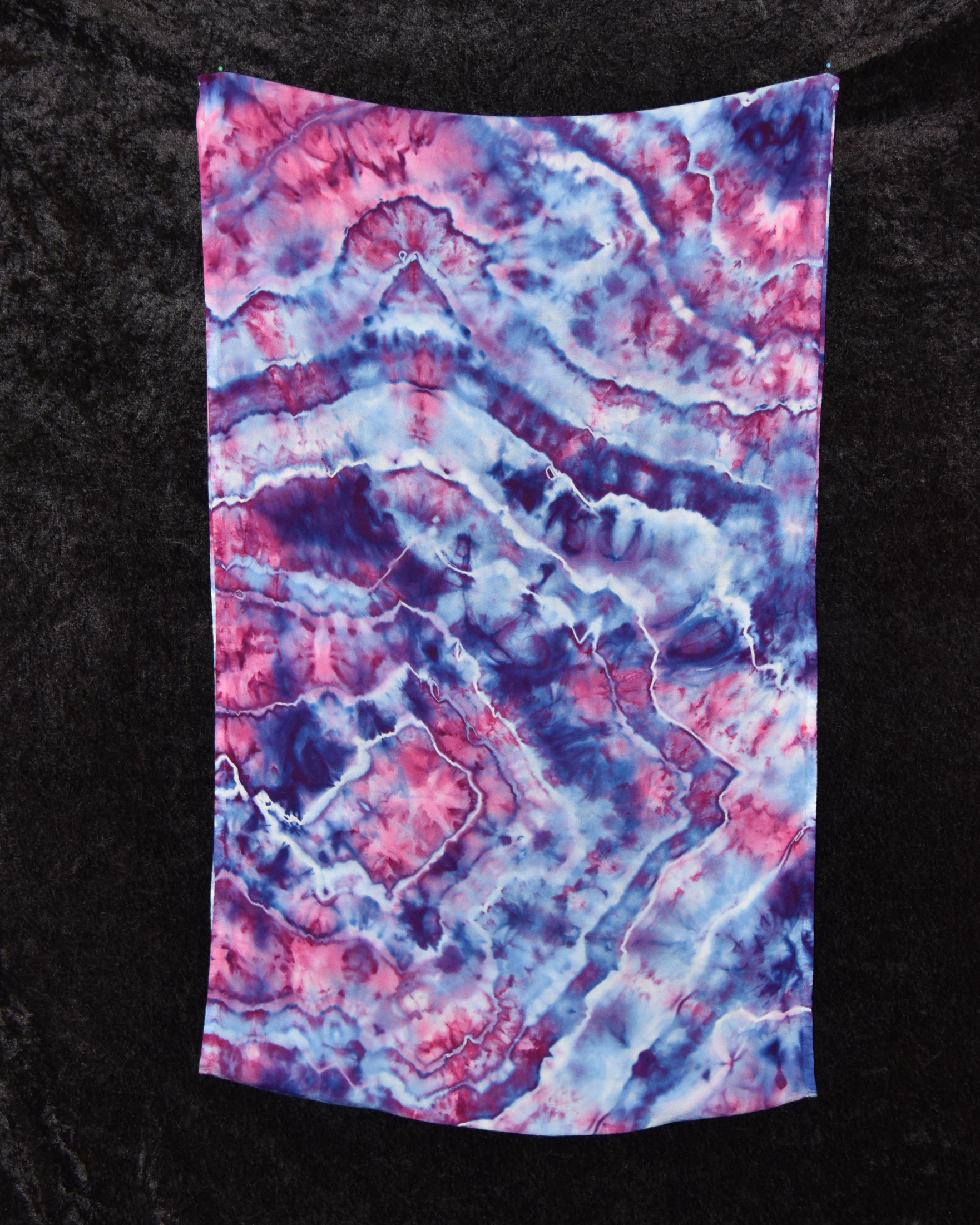 Circular Rayon Infinity Scarf - Pink Purple Geode