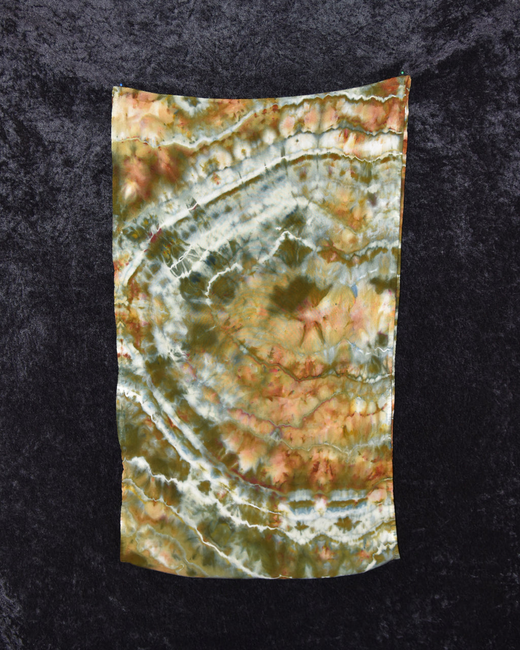 Circular Rayon Infinity Scarf - Earth Tones (green, brown, gray)