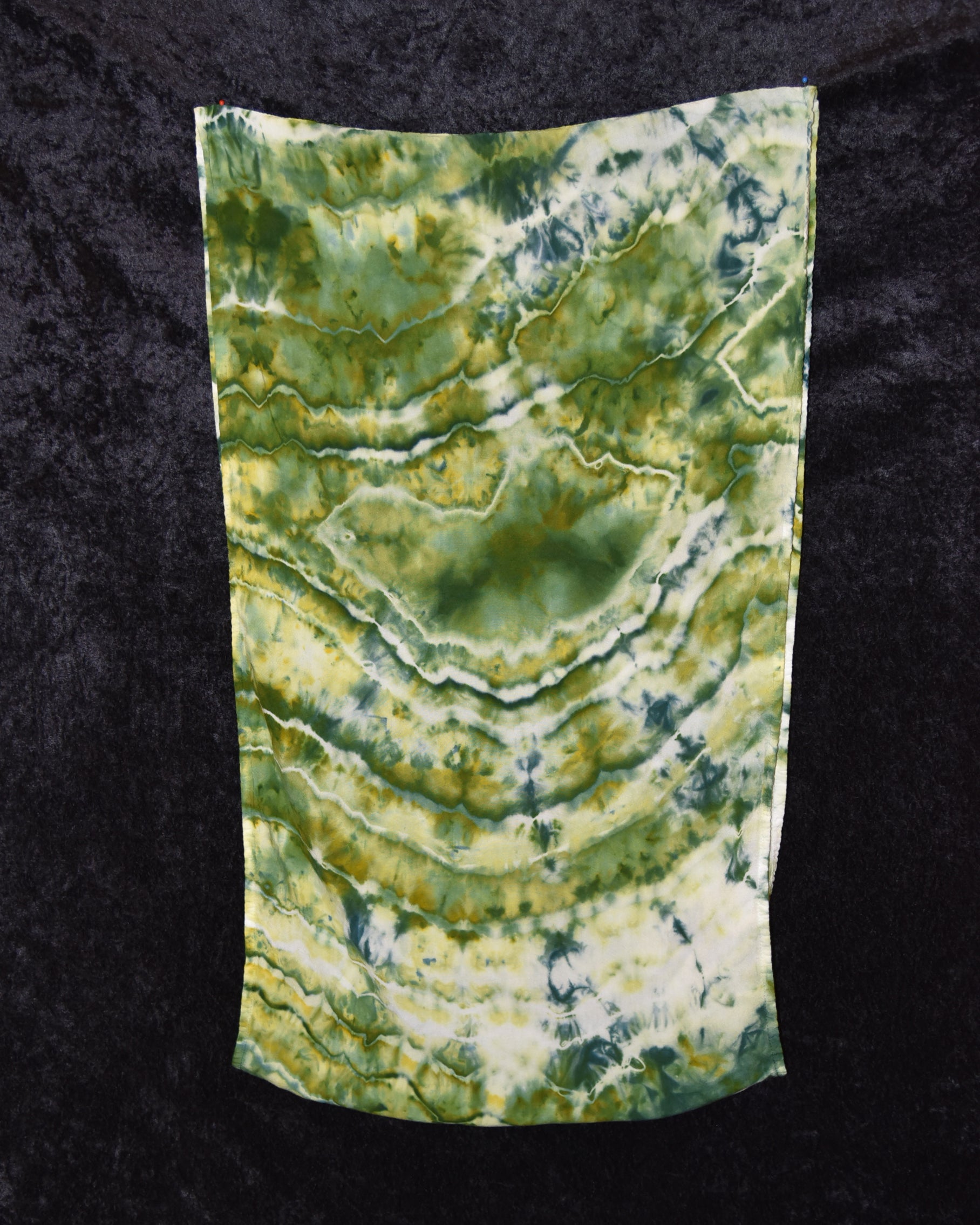 Circular Rayon Infinity Scarf - Greens