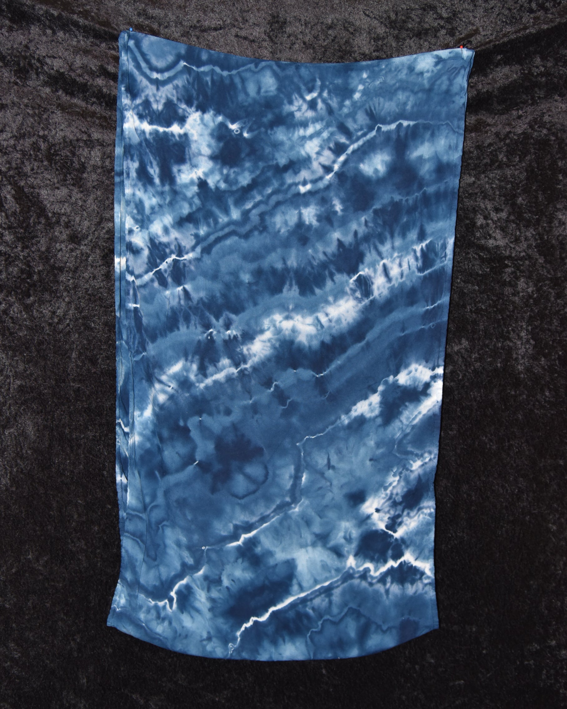 Circular Rayon Infinity Scarf - Dark Blue