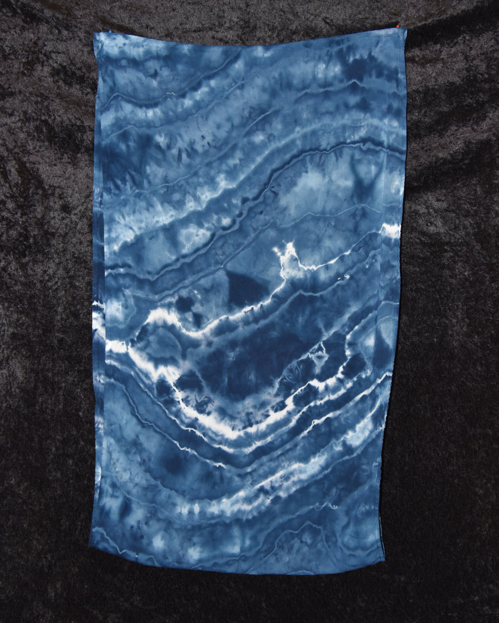 Circular Rayon Infinity Scarf - Dark Blue