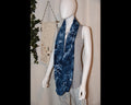 Circular Rayon Infinity Scarf - Dark Blue