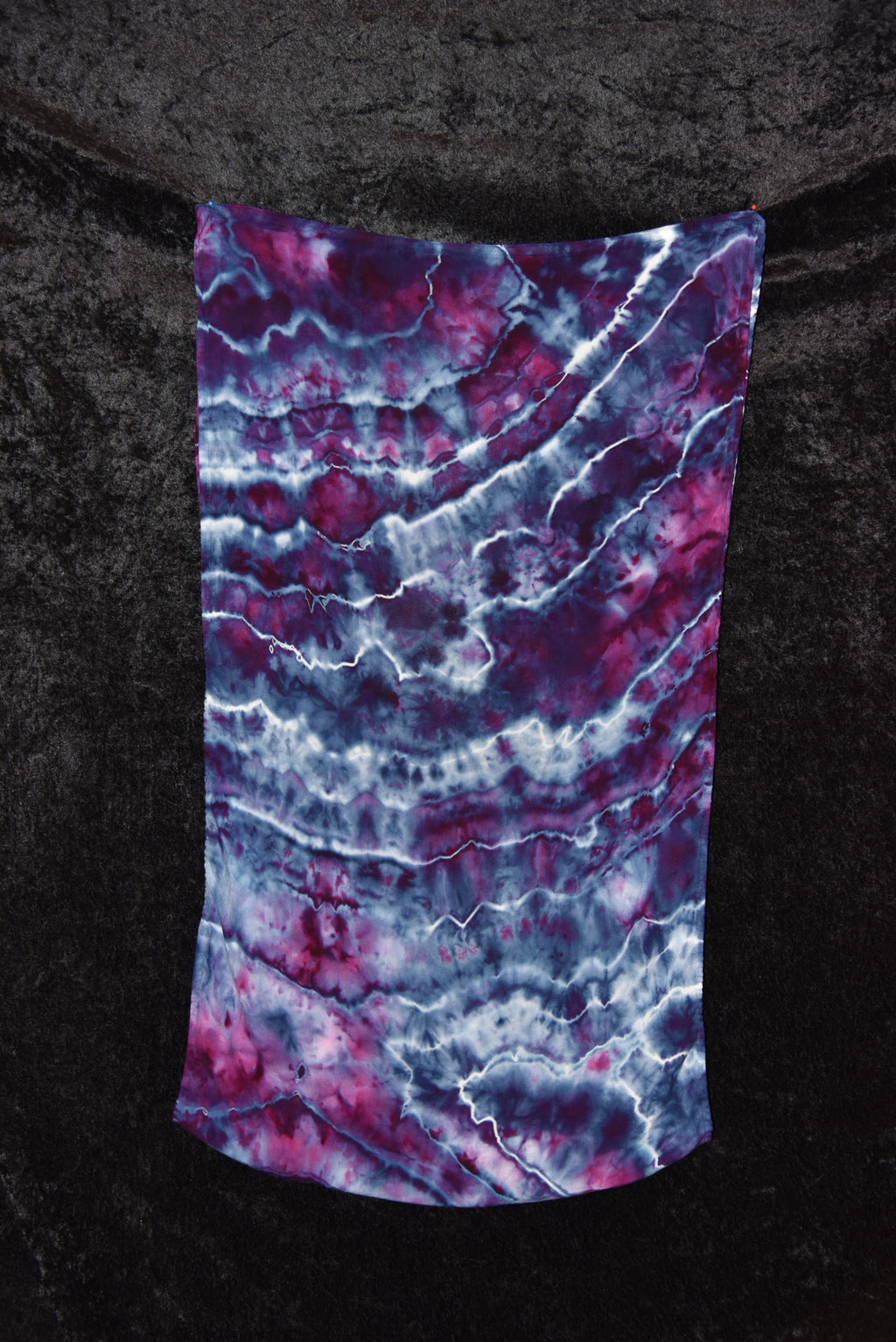 Circular Rayon Infinity Scarf - Dark Blue & Purple