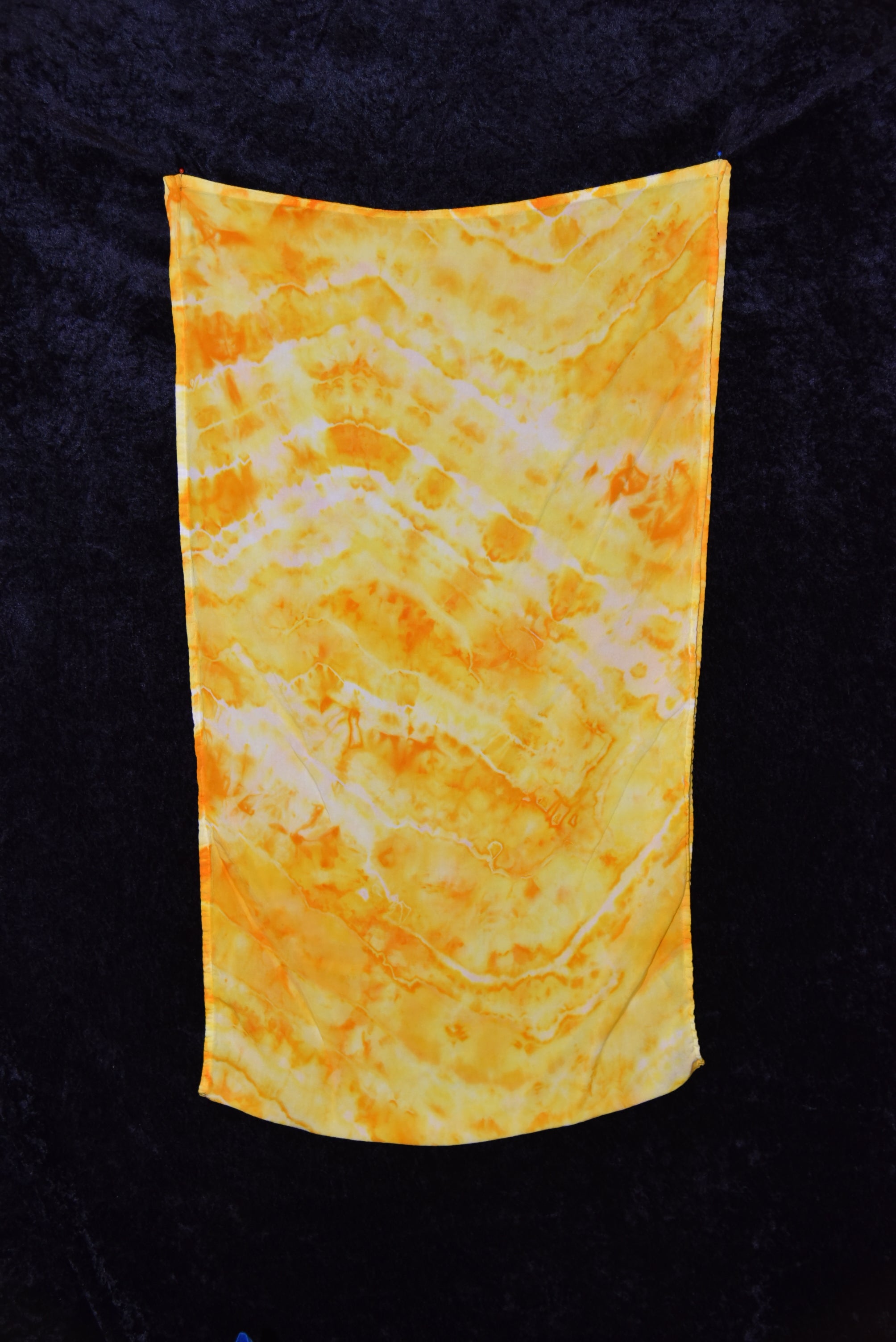 Circular Rayon Infinity Scarf - Yellow, Orange