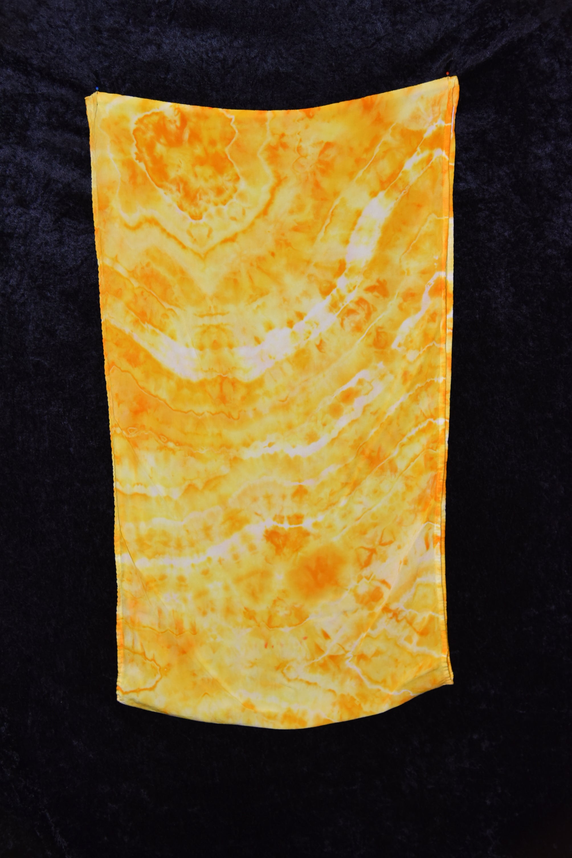 Circular Rayon Infinity Scarf - Yellow, Orange