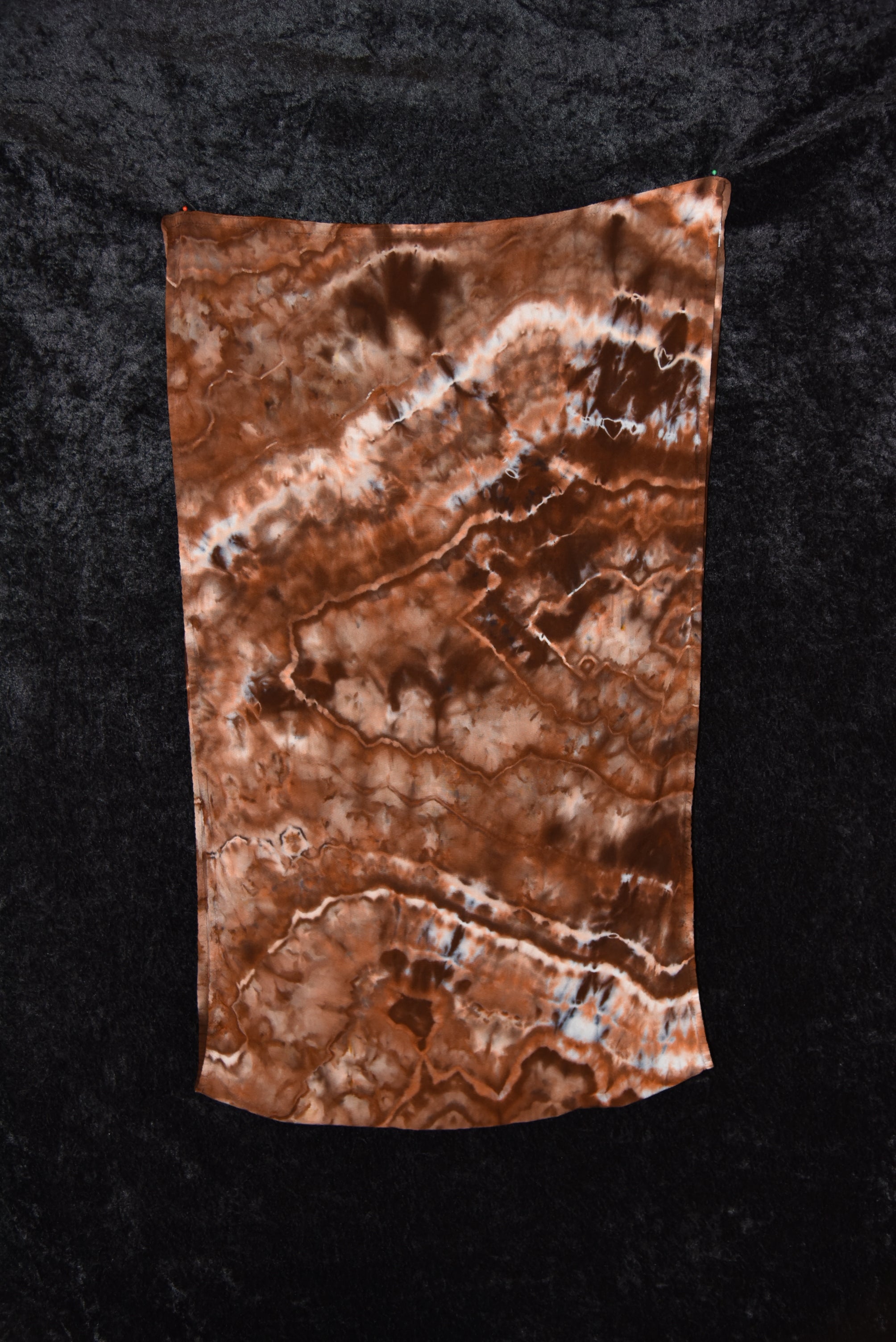 Circular Rayon Infinity Scarf - Brown