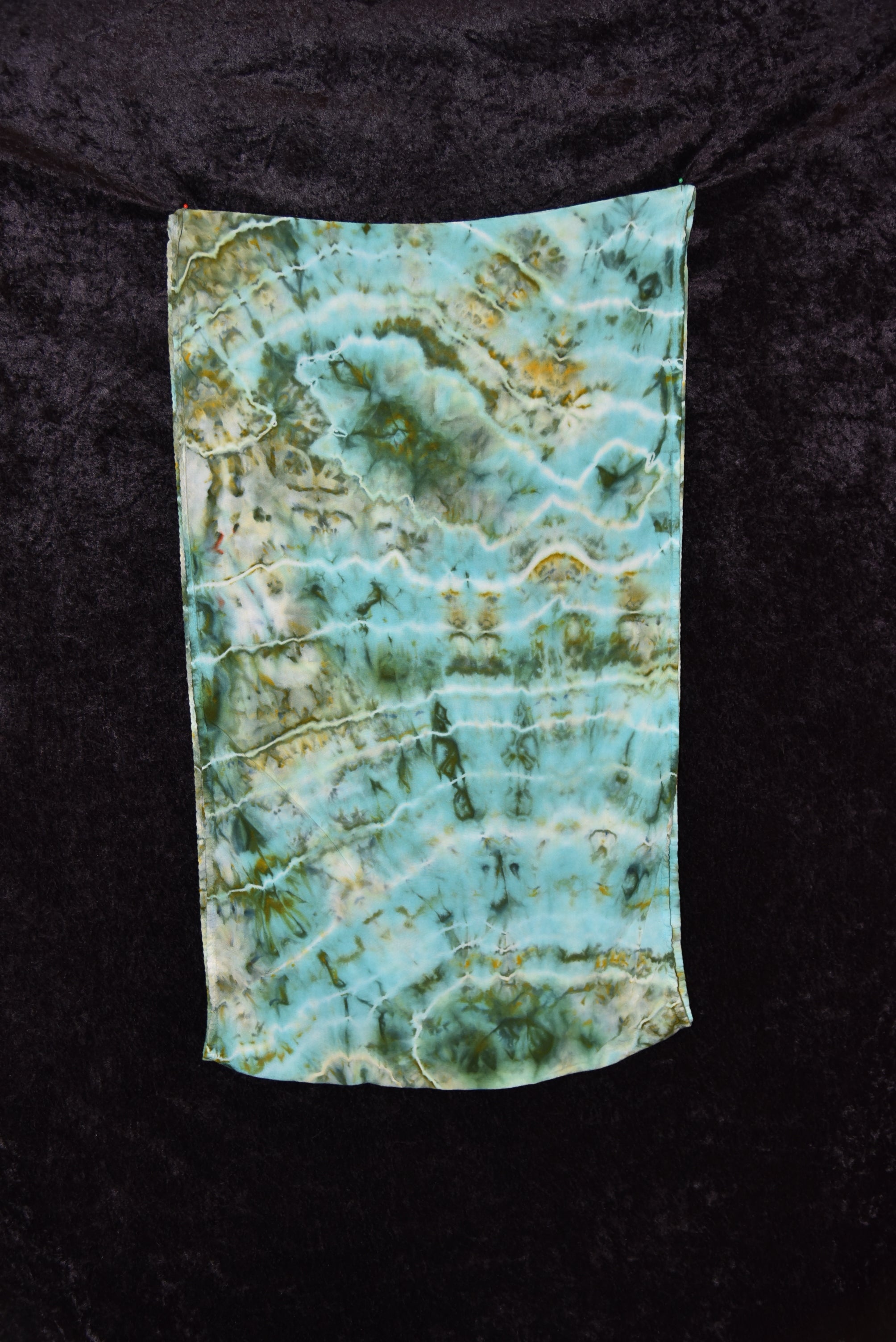 Circular Rayon Infinity Scarf - Greens & Blues