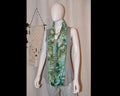 Circular Rayon Infinity Scarf - Greens & Blues