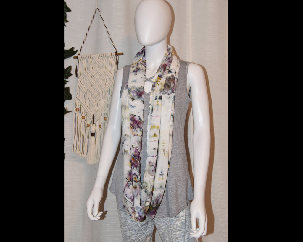 Circular Rayon Infinity Scarf - Multi Colored