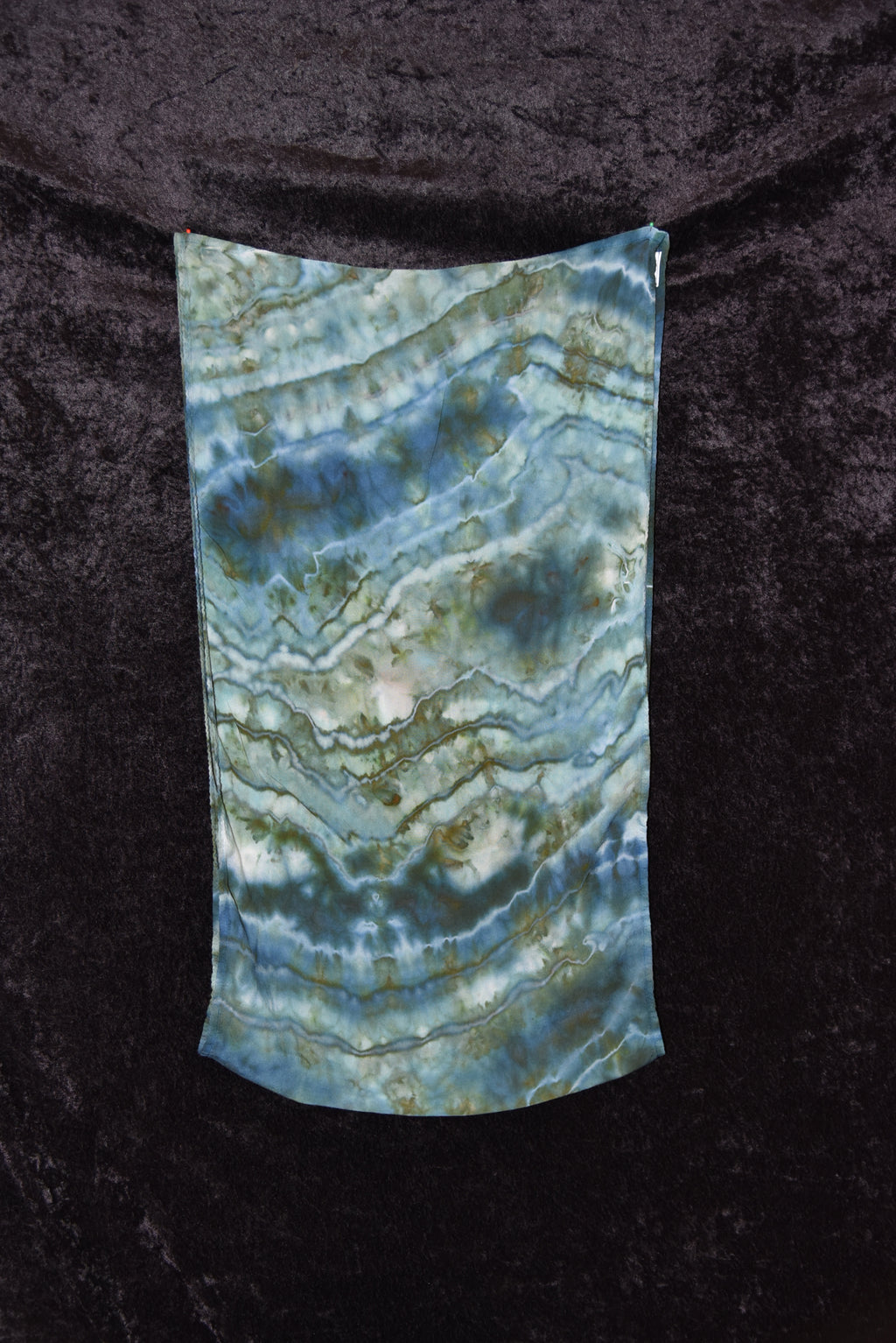 Circular Rayon Infinity Scarf - Blue Green