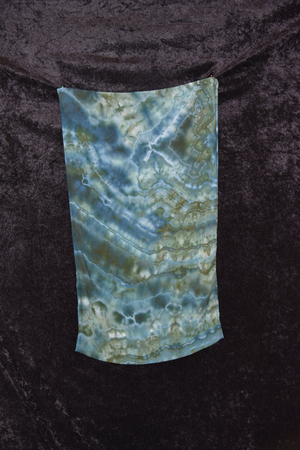 Circular Rayon Infinity Scarf - Blue Green