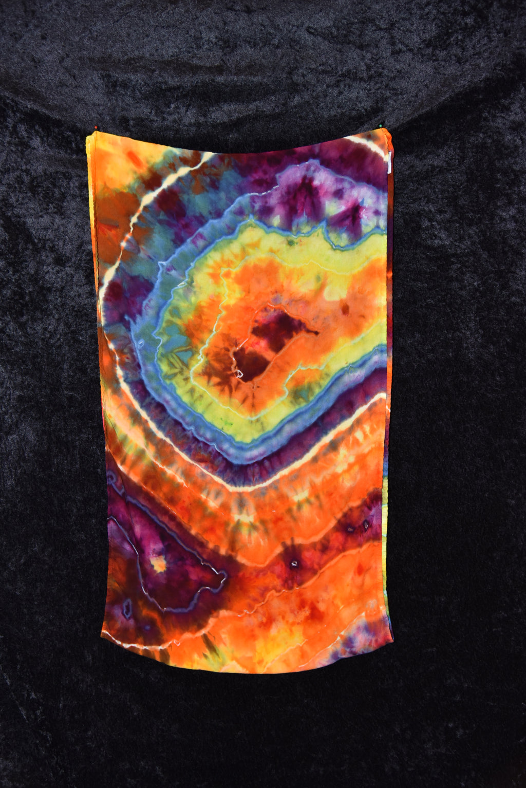 Circular Rayon Infinity Scarf - Rainbow Geode