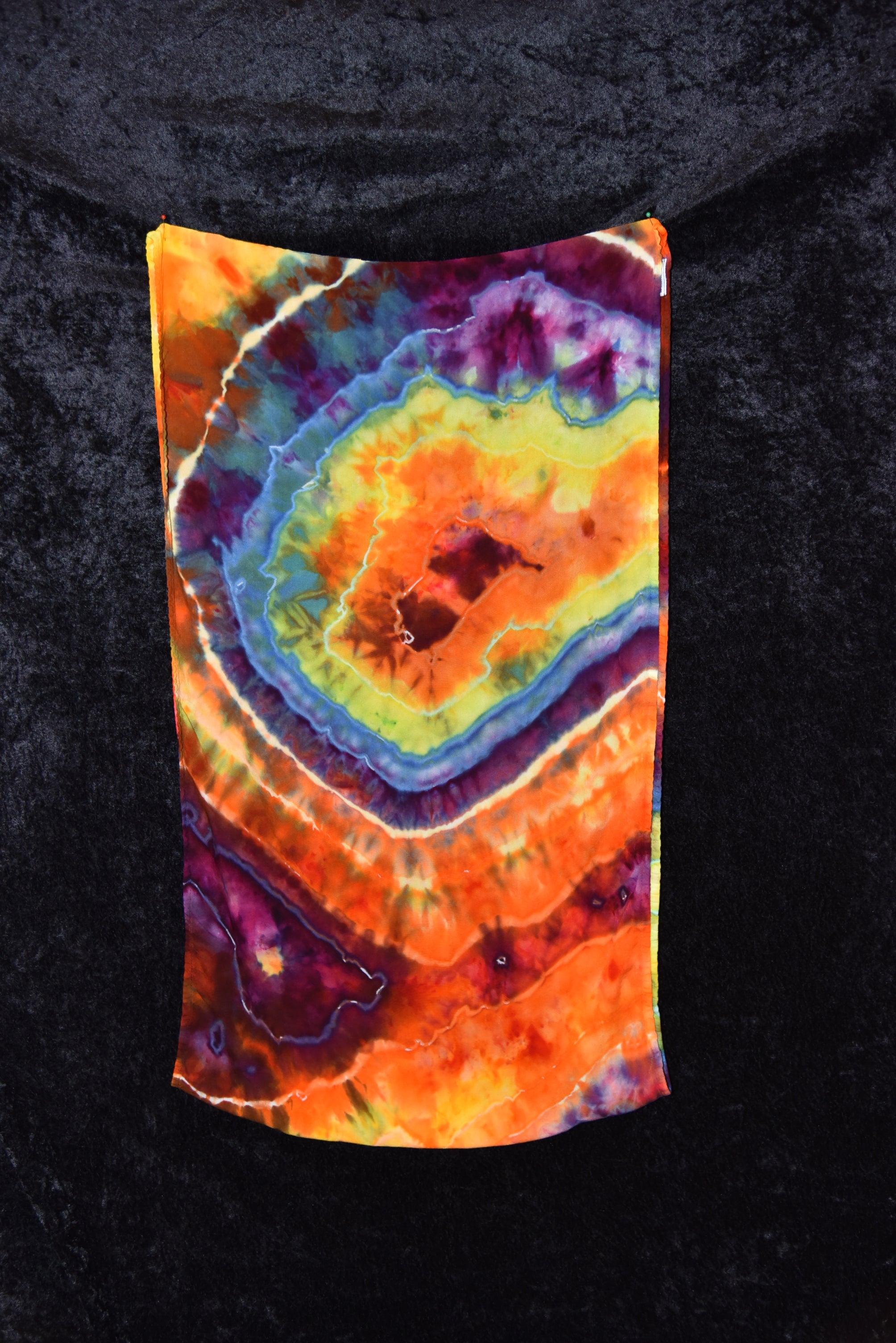 Circular Rayon Infinity Scarf - Rainbow Geode