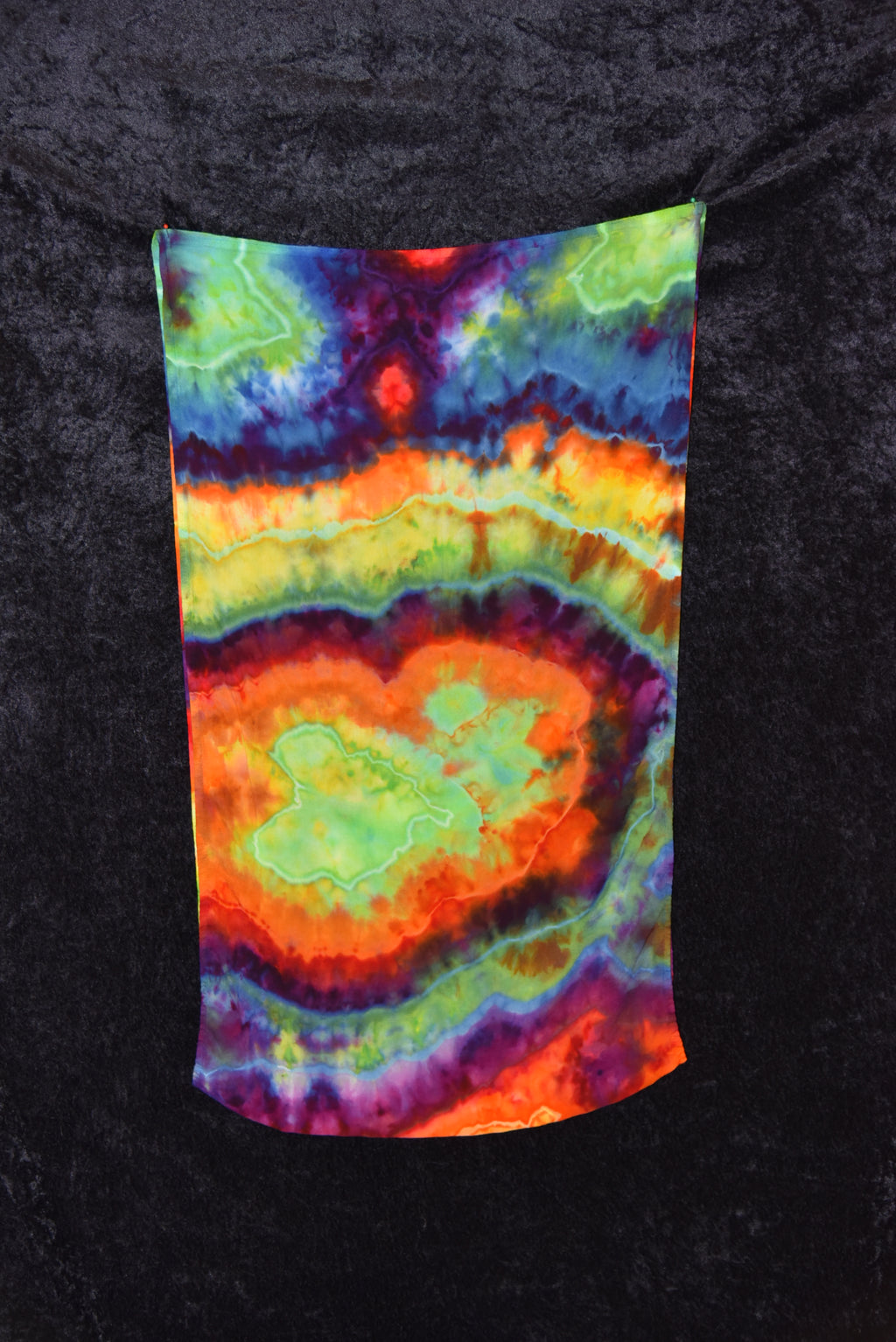 Circular Rayon Infinity Scarf - Rainbow Geode