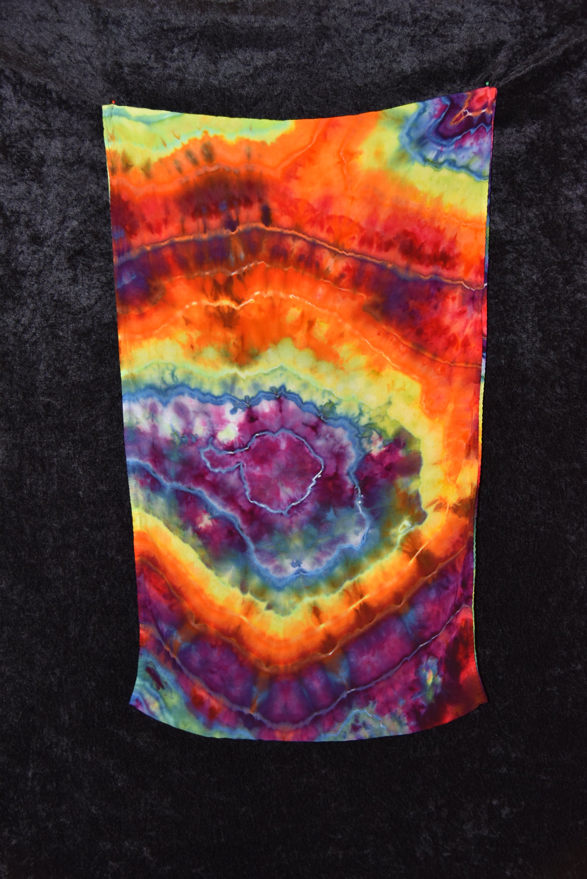 Circular Rayon Infinity Scarf - Rainbow Geode