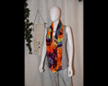 Circular Rayon Infinity Scarf - Rainbow Geode