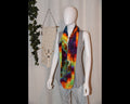 Circular Rayon Infinity Scarf - Rainbow Geode