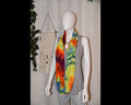 Circular Rayon Infinity Scarf - Rainbow Geode