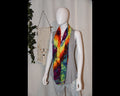 Circular Rayon Infinity Scarf - Rainbow Geode