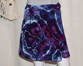 Short Rayon Wrap Skirt - Purple