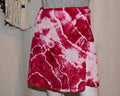 Short Rayon Wrap Skirt - Hot Pink