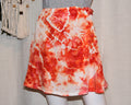 Short Rayon Wrap Skirt - Orange