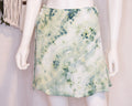 Short Rayon Wrap Skirt - Green