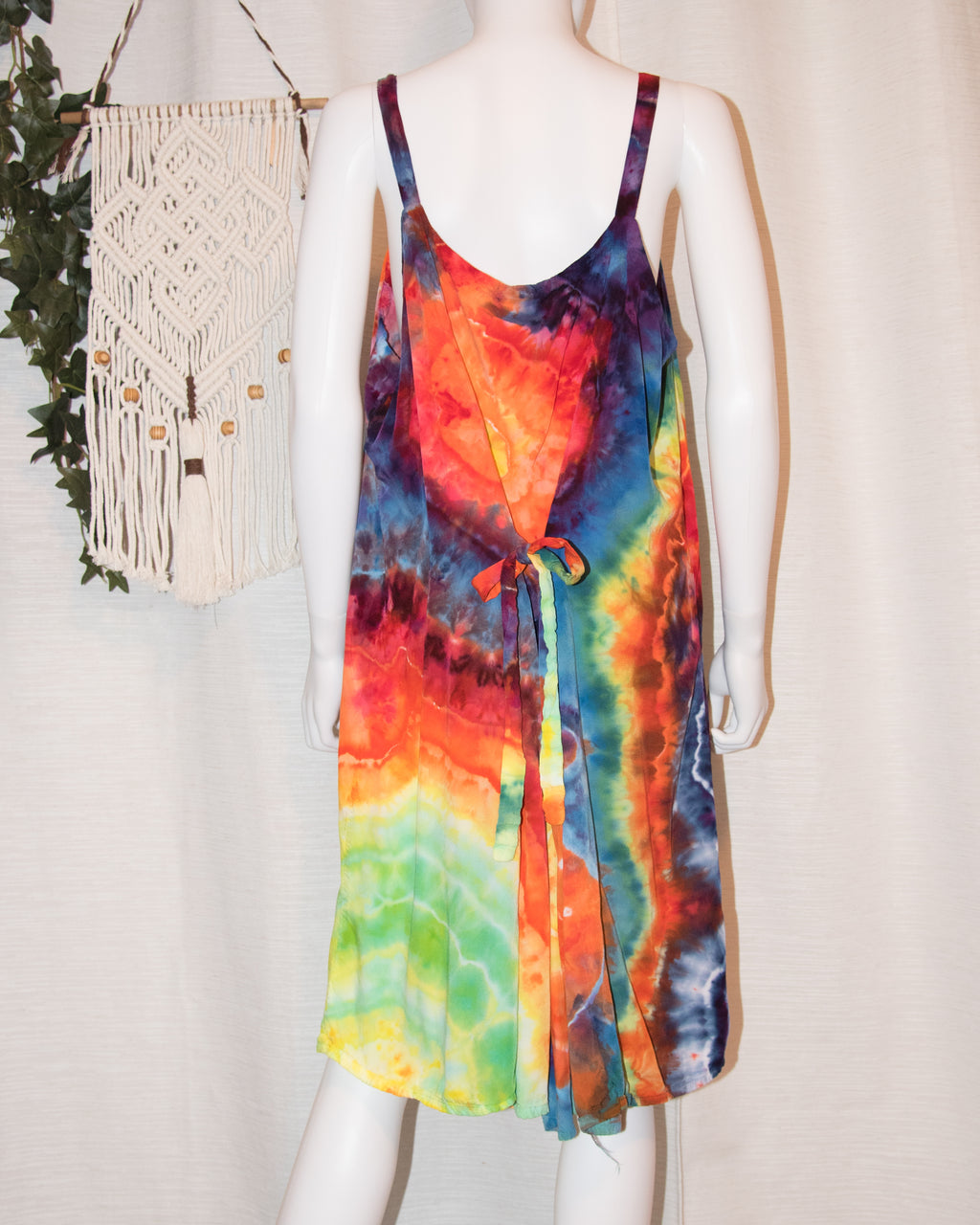2XL - Short Rayon Dress - Rainbow Geode