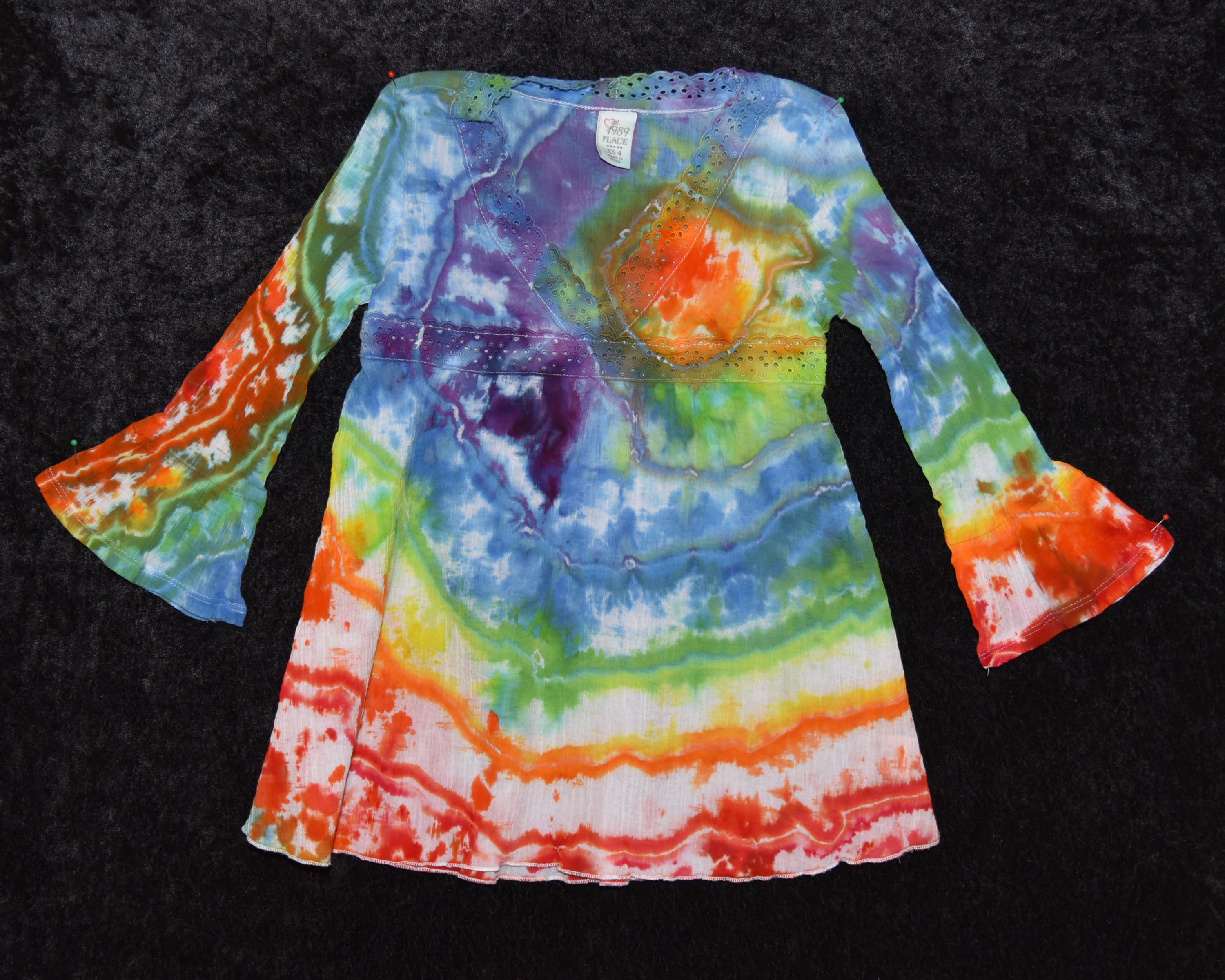 Youth - XS (4) - Bathing Suit Coverup - Rainbow colors