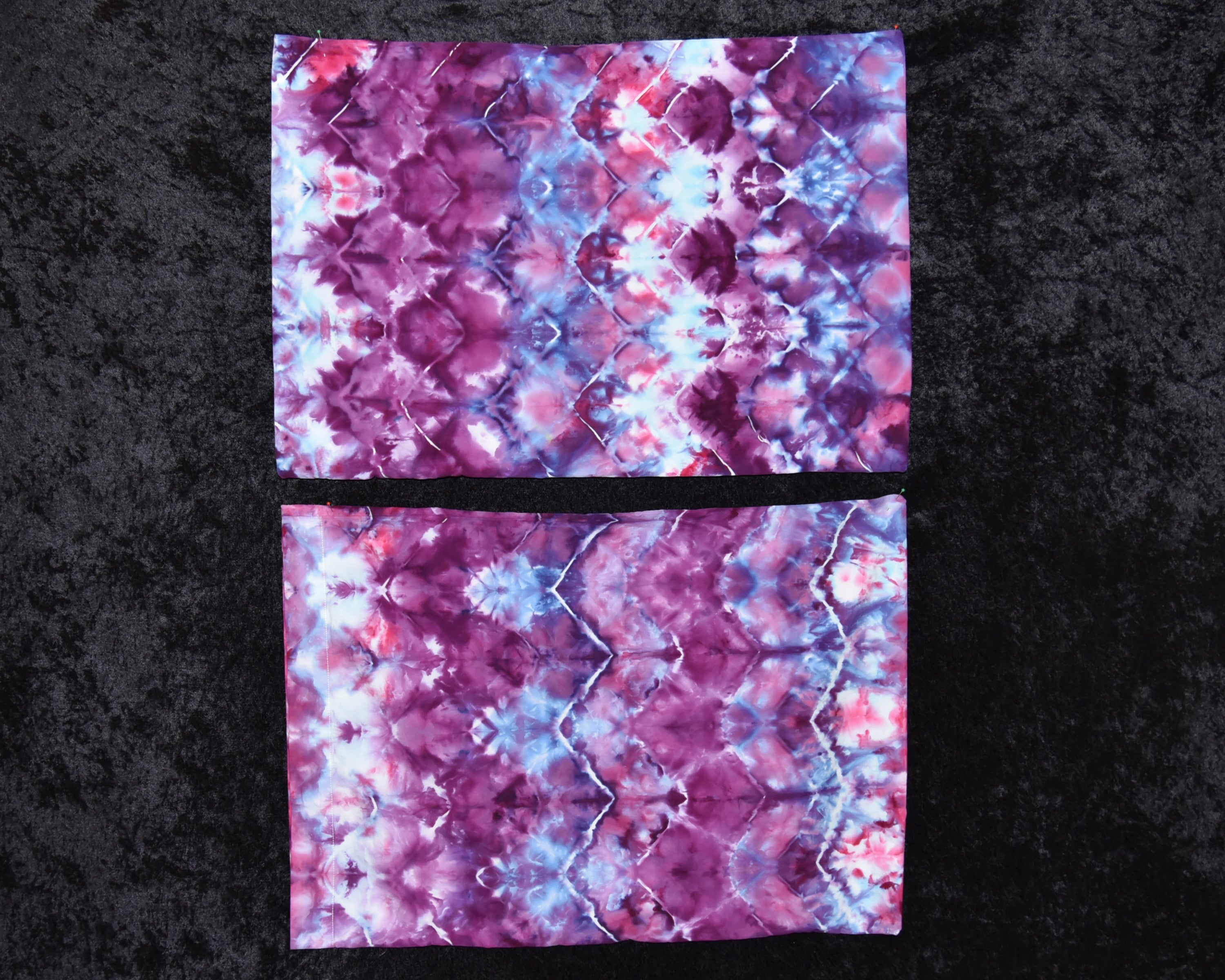 Purple and Blue pillow case set