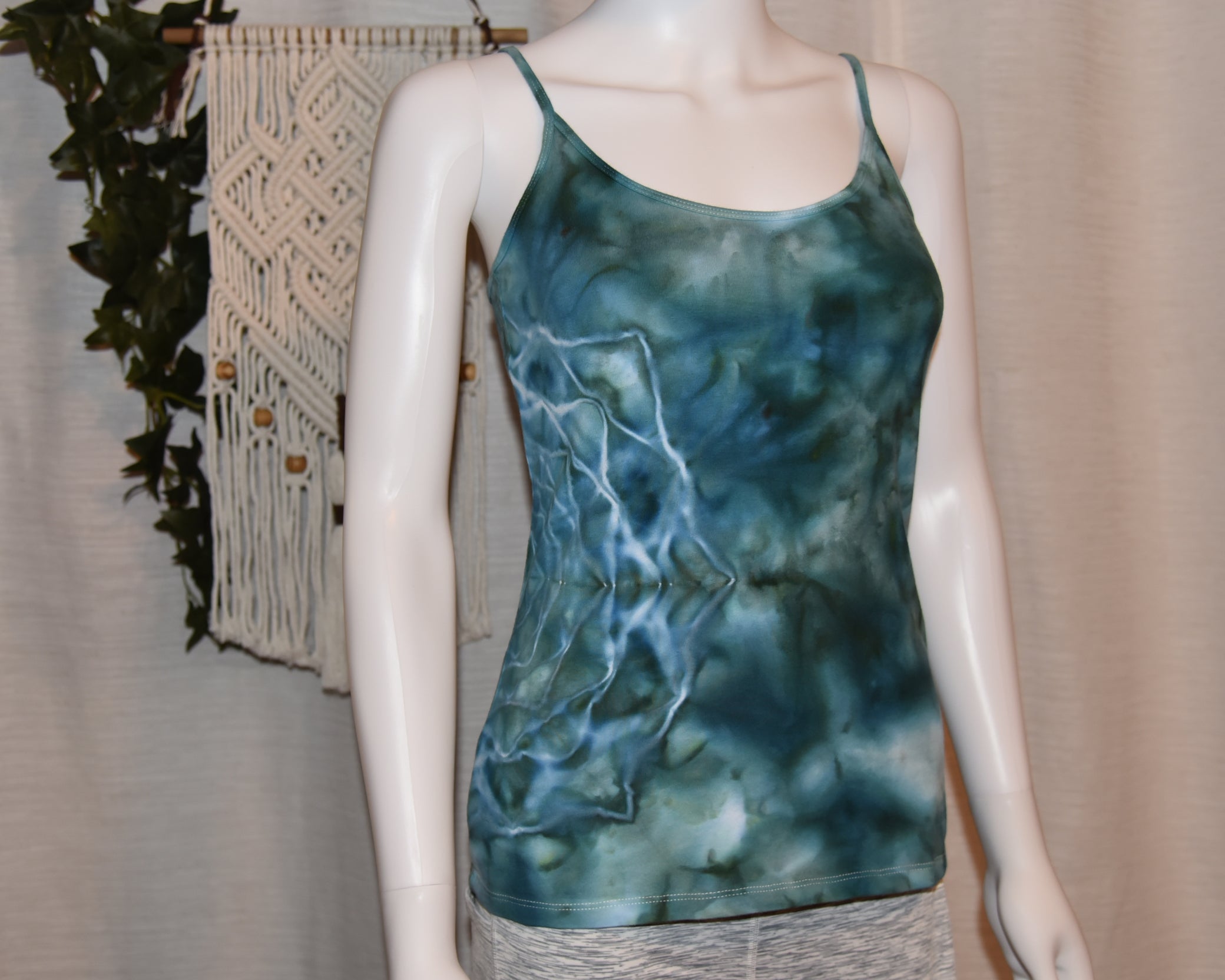 Camisole Top - Medium - Green Blue Mandala