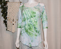 Small - Strappy Shoulder Rayon T-Shirt