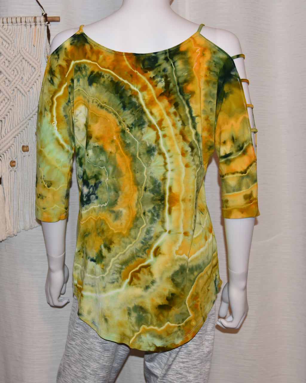Medium - Strappy Shoulder Rayon T-Shirt