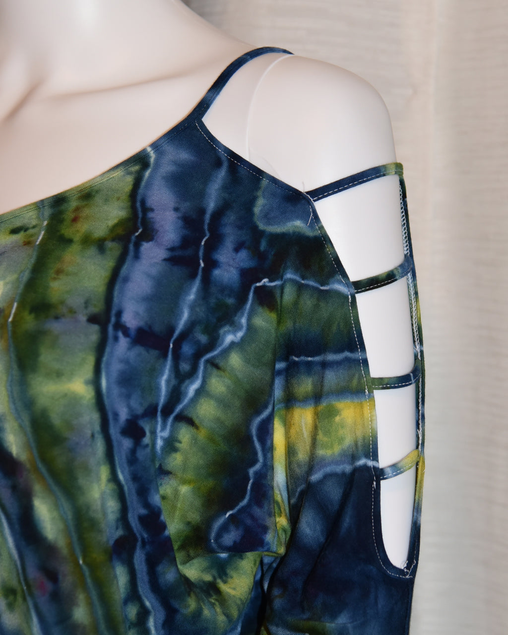 Extra Large - Strappy Shoulder Rayon T-Shirt