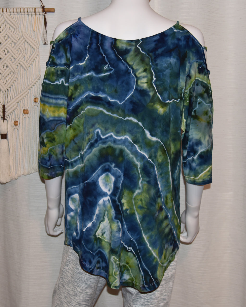 Extra Large - Strappy Shoulder Rayon T-Shirt