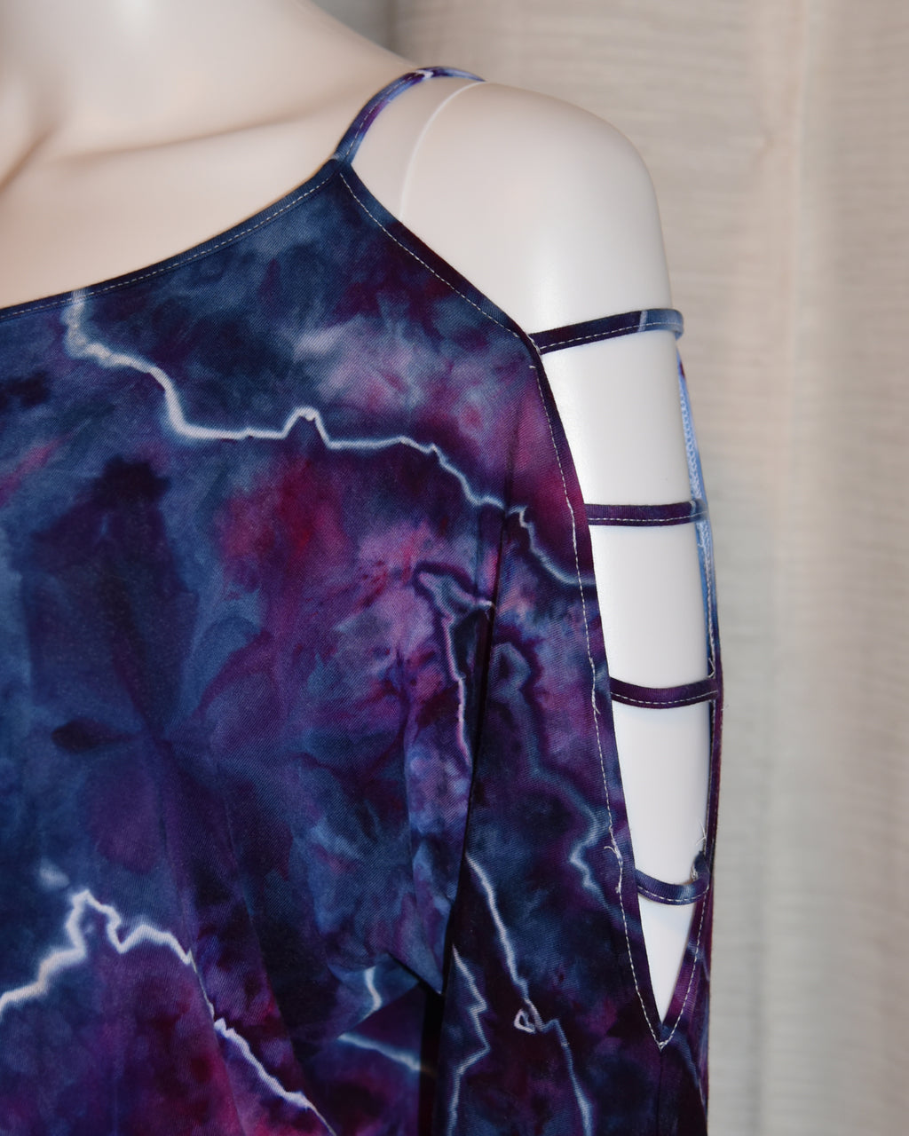 XXL - Strappy Shoulder Rayon T-Shirt