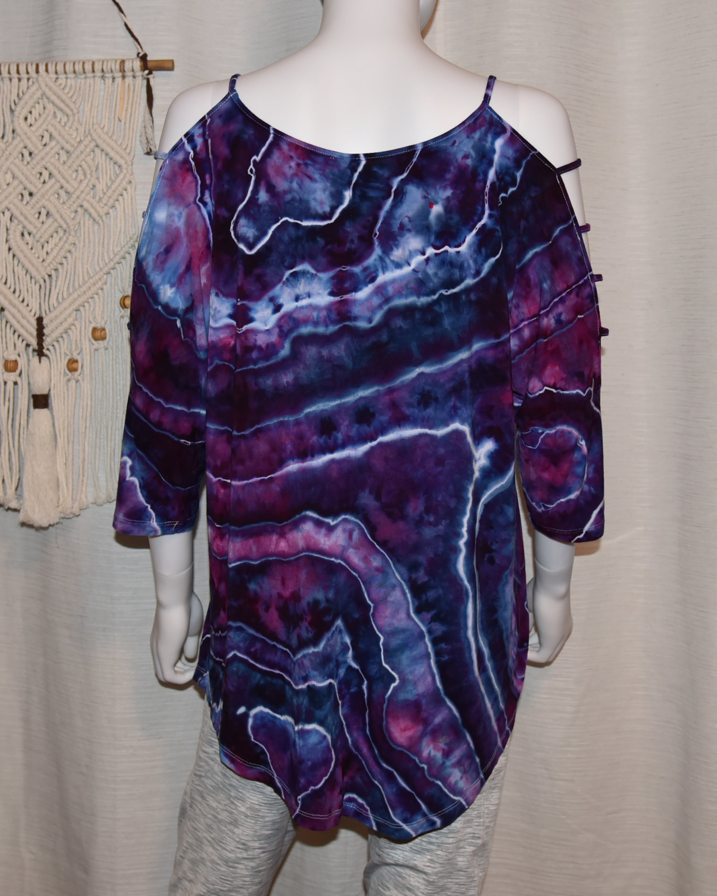 XXL - Strappy Shoulder Rayon T-Shirt