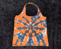 Cotton Shopping Bag - Orange Black