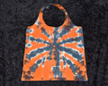 Cotton Shopping Bag - Orange Black