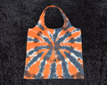 Cotton Shopping Bag - Orange Black