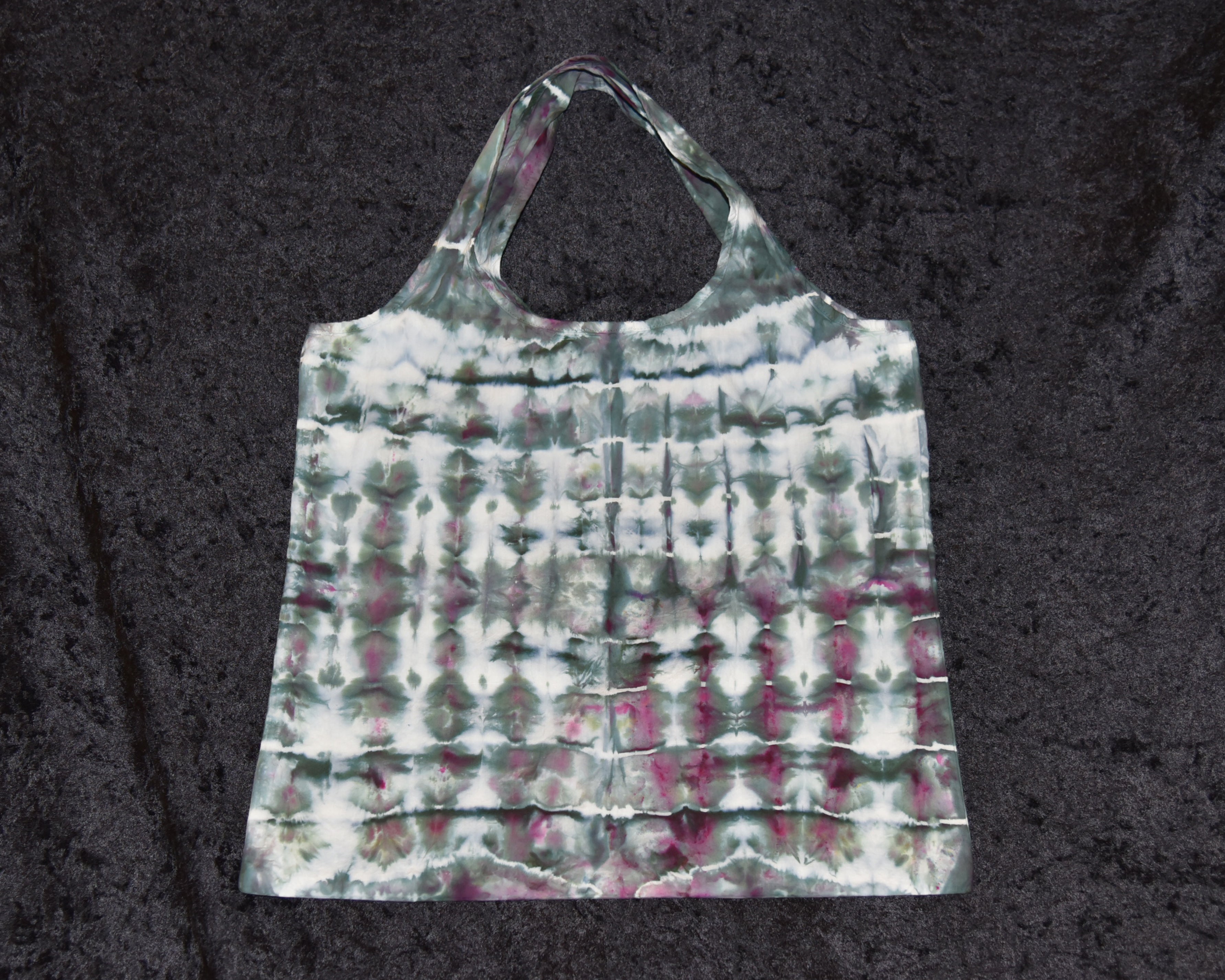 Cotton Shopping Bag - Gray Purple