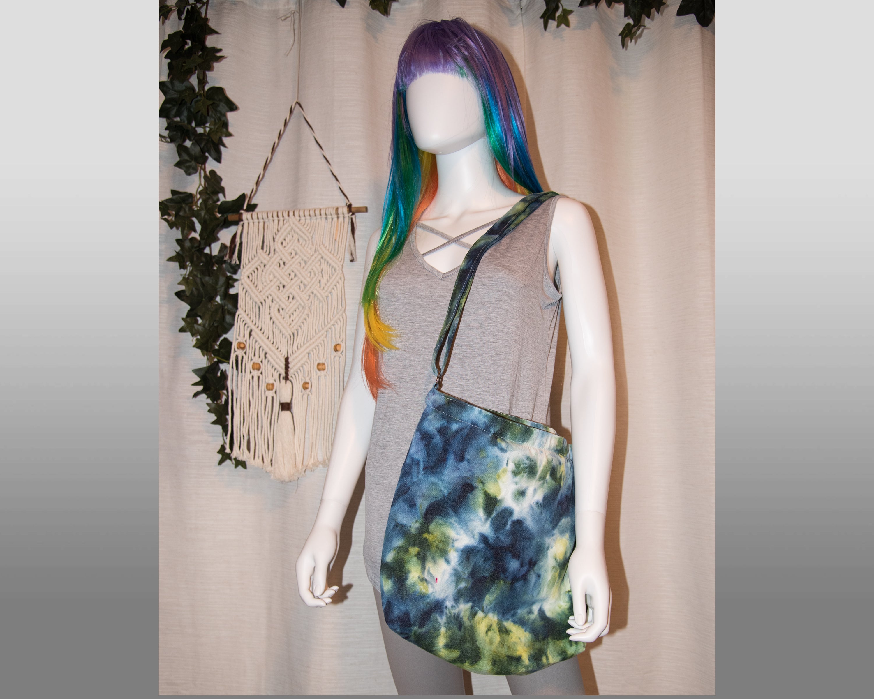 Shoulder Bag - Blue, Green
