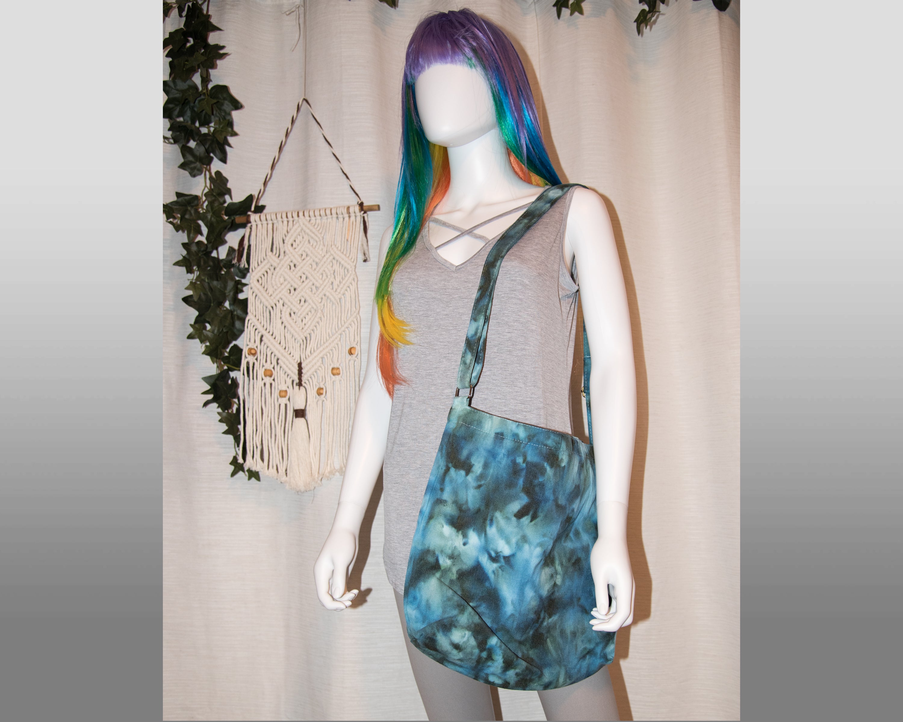 Shoulder Bag - Blue, Green