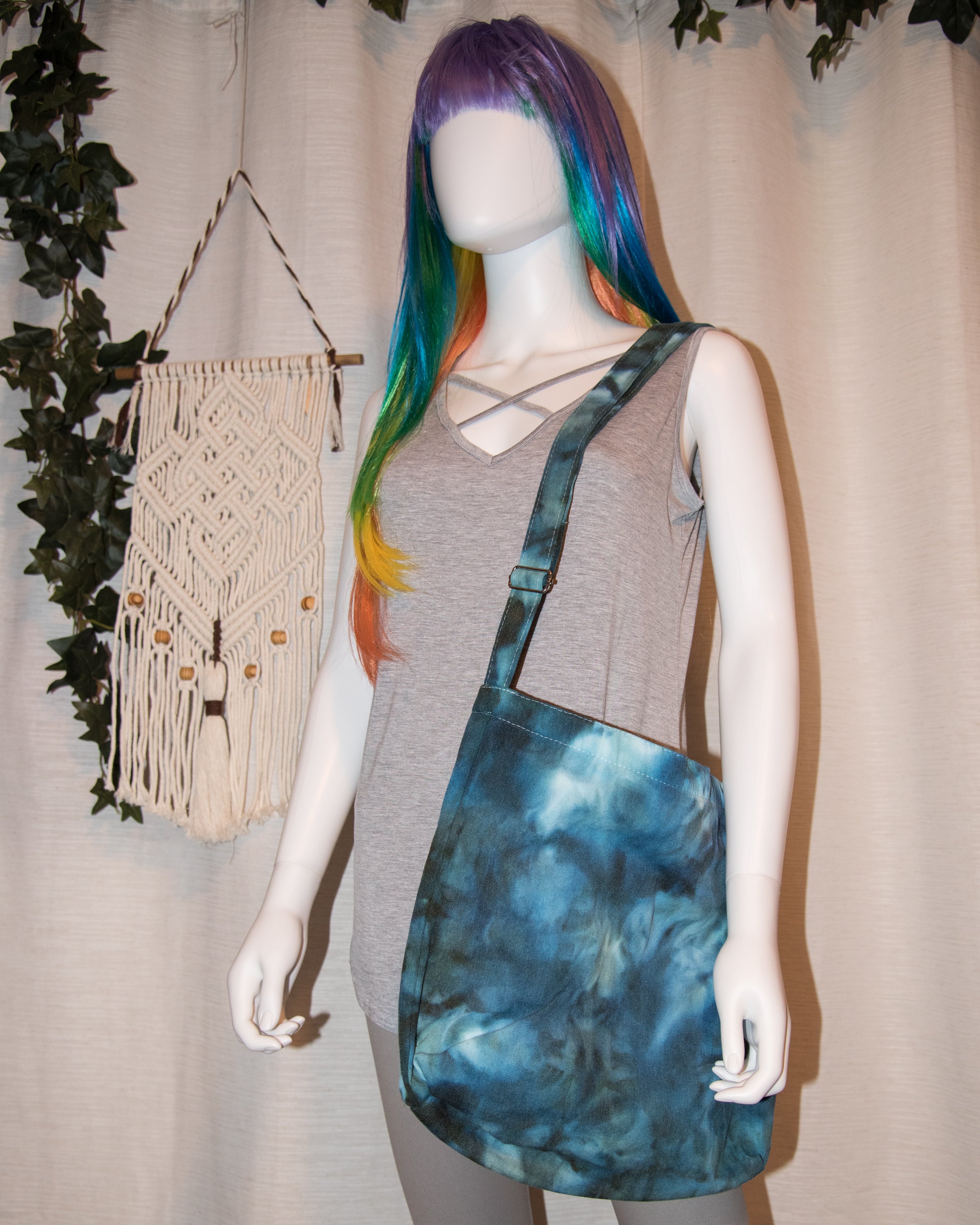 Shoulder Bag - Blue, Green